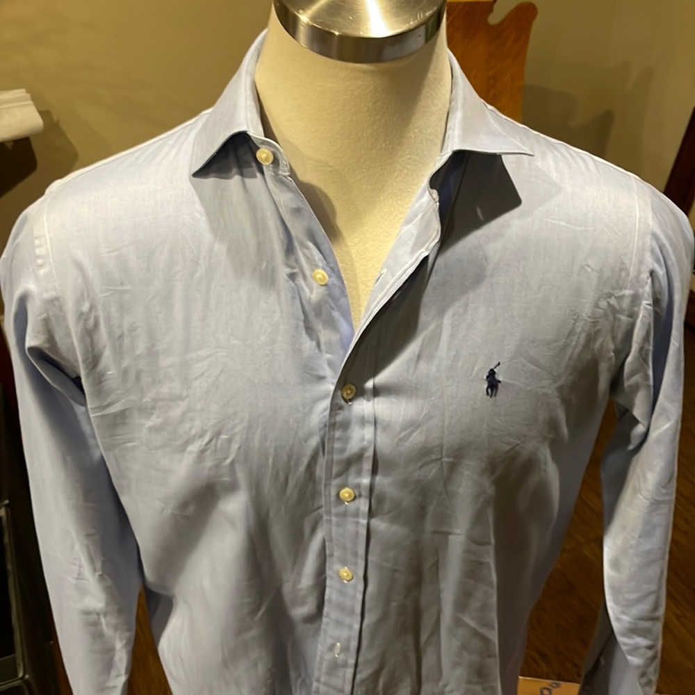 Men’s Ralph Lauren dress shirt light blue size large excellent condition